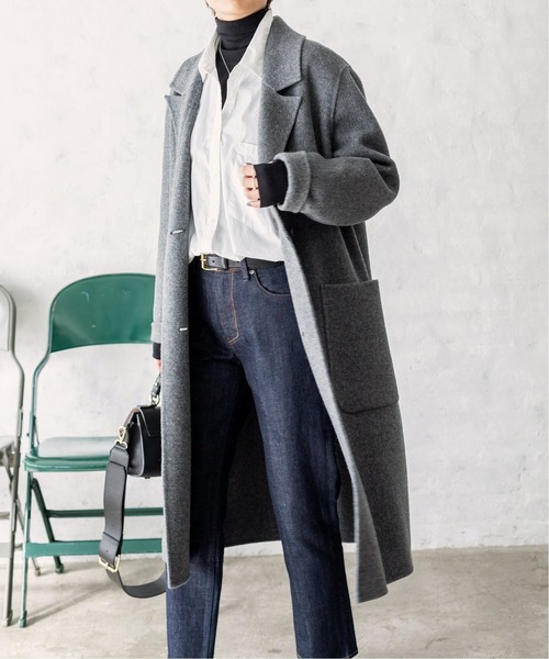 IENA（イエナ） チェスターコート 38 チャコールグレー レディース