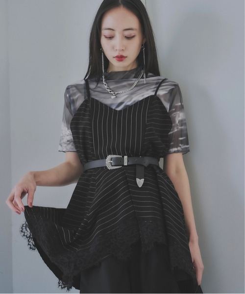 キャミソール 「WEB・一部店舗限定カラー」「LILY BROWN × ANNA SUI」ペプラムトップス LILY BROWN キャミソール 「WEB・一部店舗限定カラー」「LILY