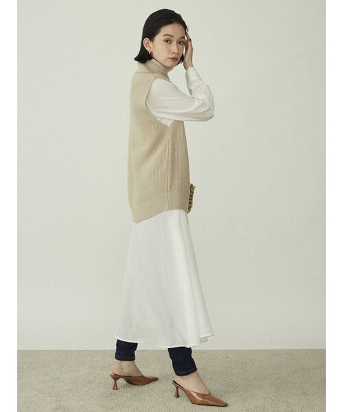 「COTORICA」 コンビワンピース FREE オフホワイト レディース_画像2