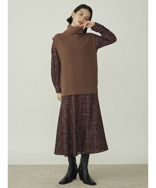 「COTORICA」 コンビワンピース FREE オフホワイト レディース_画像8