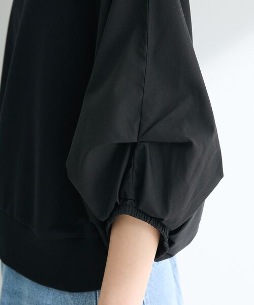 Green Parks（グリーンパークス） tシャツ 2WAY7分袖タック裾ZIPプル