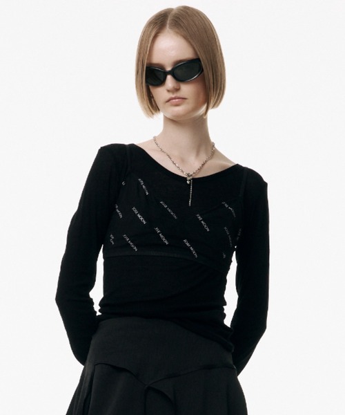 tシャツ SHEER UN CUTSEW/シアーユーネックカットソー レディース