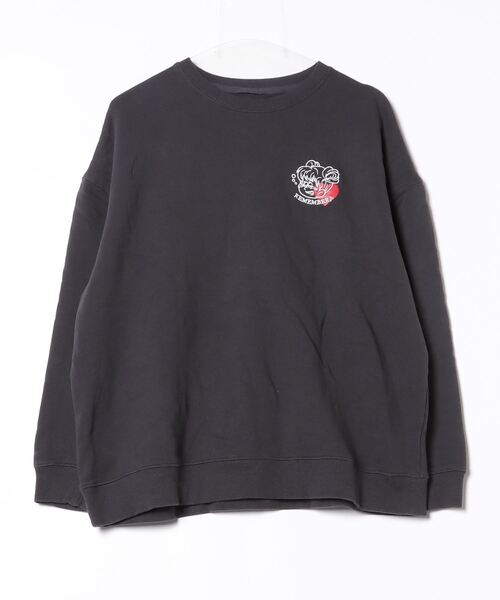 Remember. 「Remember.」 スウェットカットソー MEDIUM ブラック
