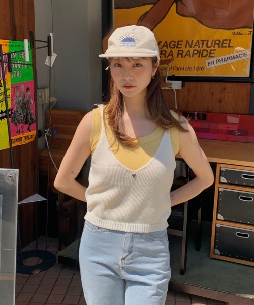 キャミソール ハートモチーフ ニットビスチェ : ZOZOTOWN Yahoo!店
