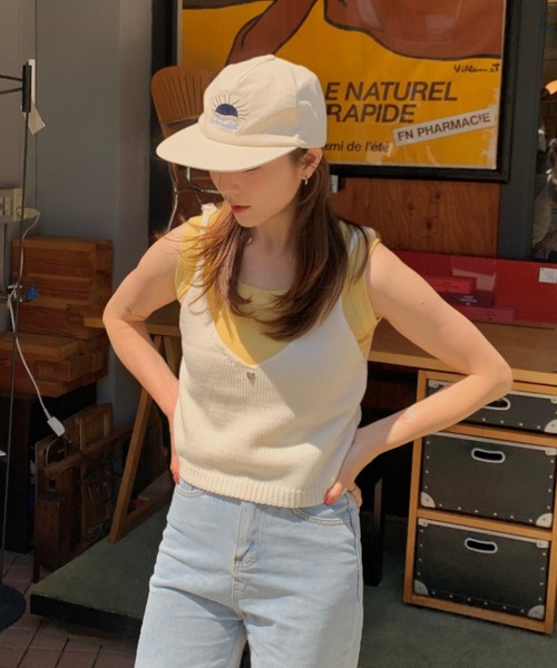 キャミソール ハートモチーフ ニットビスチェ : ZOZOTOWN Yahoo!店