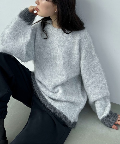 「feepur」 長袖ニット MEDIUM オフホワイト レディース_画像2