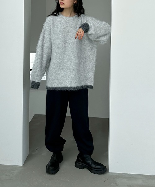 「feepur」 長袖ニット MEDIUM オフホワイト レディース_画像3