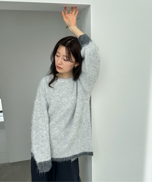 「feepur」 長袖ニット MEDIUM オフホワイト レディース_画像4