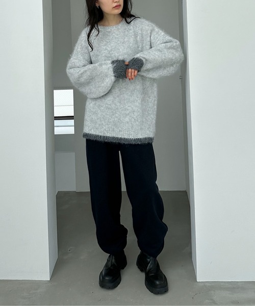 「feepur」 長袖ニット MEDIUM オフホワイト レディース_画像5