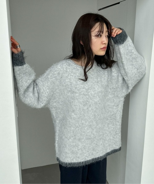 「feepur」 長袖ニット MEDIUM オフホワイト レディース_画像6