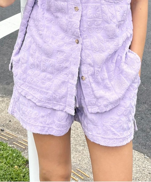 【美品】CRONOS 紫 ショートパンツ　水着 キッズ ショートパンツ ボトムス 水陸両用パンツ 撥水 速乾 男の子