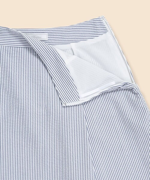 ストライプド コットン シアサッカー スカート BROOKS BROTHERS（ブルックスブラザーズ） スカート コットン シア