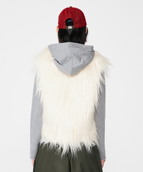 BEEDEN コート アウター VOLUME FUR VEST レディース : ZOZOTOWN Yahoo 