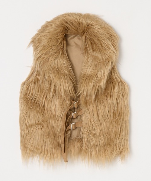 BEEDEN コート アウター VOLUME FUR VEST レディース : ZOZOTOWN Yahoo 