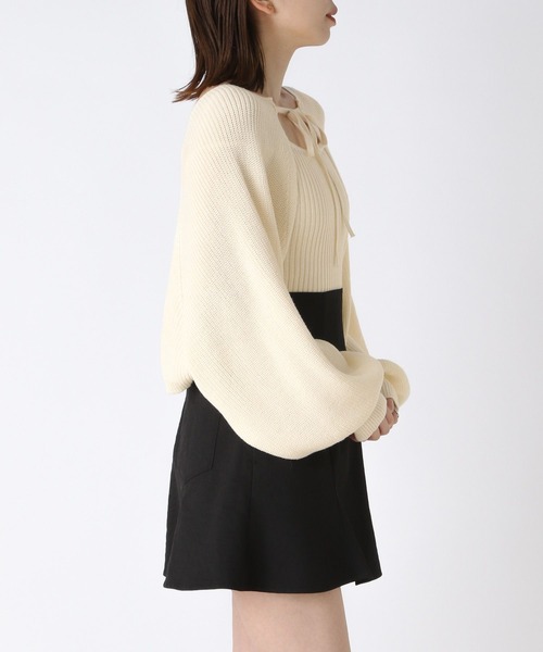 「Heather」 ニットアンサンブル FREE チャコールグレー レディース_画像7