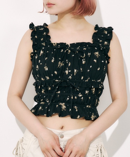 SOCCER GATHER CAMI TOPS サッカー ギャザーキャミトップス セール】SOCCER GATHER CAMI TOPS サッカー ギャザー キャミ