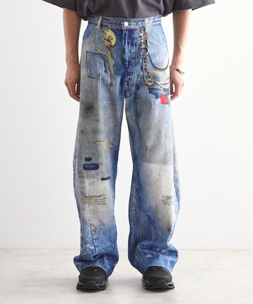 tettaデニム　パンツ　one-of-a-kind tk.TAKEO KIKUCHI パンツ グラフィティデニム メンズ : ZOZOTOWN