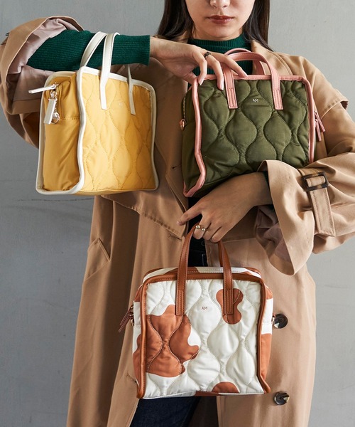 「ACCOMMODE」 2WAYバッグ FREE イエロー レディース_画像8