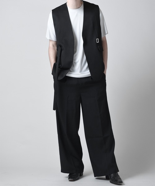 JOHNNY WOLF（ジョニーウルフ） ベスト ジレ SPICA ベルテッド ルーズ