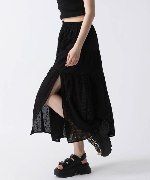 FOREVER21 スカート 「2025SS」スリットコットンロングスカート
