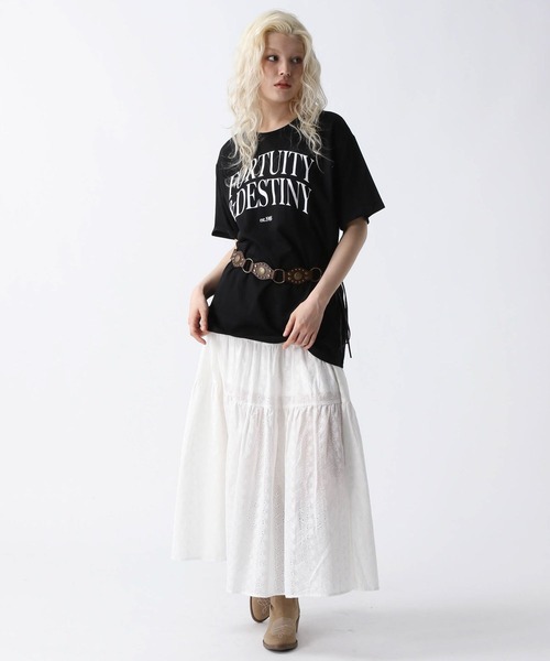 FOREVER21 スカート 「2025SS」スリットコットンロングスカート