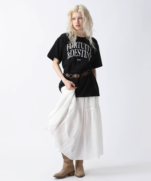 FOREVER21 スカート 「2025SS」スリットコットンロングスカート