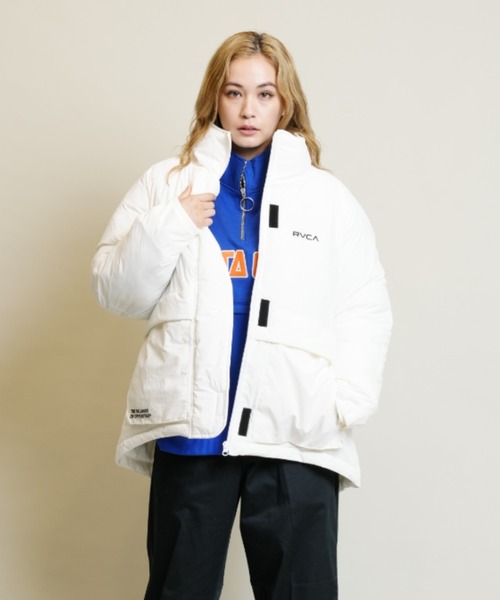 RVCA（ルーカ） ダウンジャケット L ホワイト レディース : ZOZOTOWN