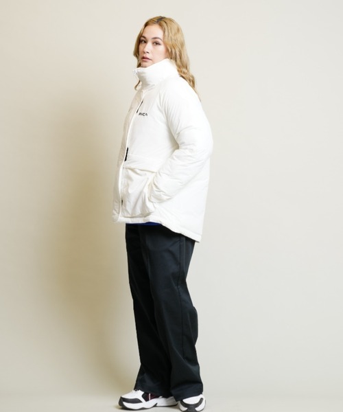 RVCA（ルーカ） ダウンジャケット L ホワイト レディース : ZOZOTOWN