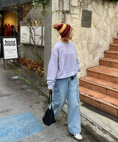 「CIAOPANIC TYPY」 スウェットカットソー MEDIUM チャコールグレー メンズ