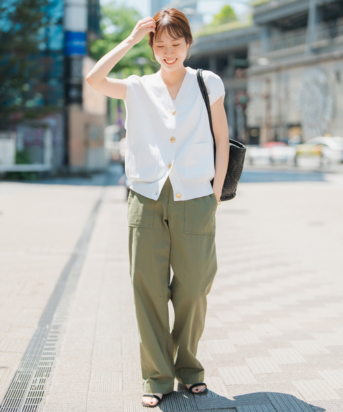 Spick＆Span ベスト ジレ 「WEB限定追加」ウォッシャブルVネック