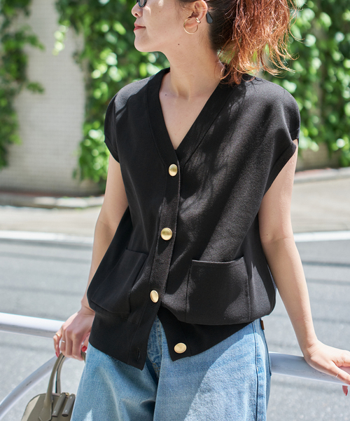 Spick＆Span ベスト ジレ 「WEB限定追加」ウォッシャブルVネック