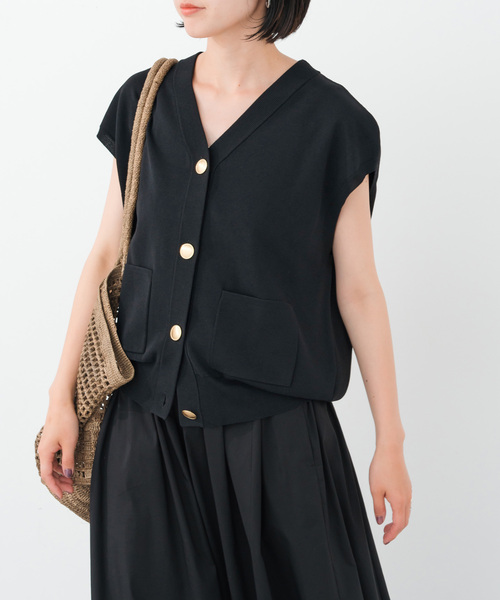 Spick＆Span ベスト ジレ 「WEB限定追加」ウォッシャブルVネック