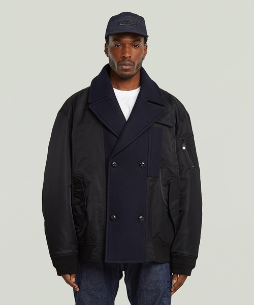 G-STAR RAW pコート ピーコート 「UNISEX」HYBRID PEACOAT/異素材