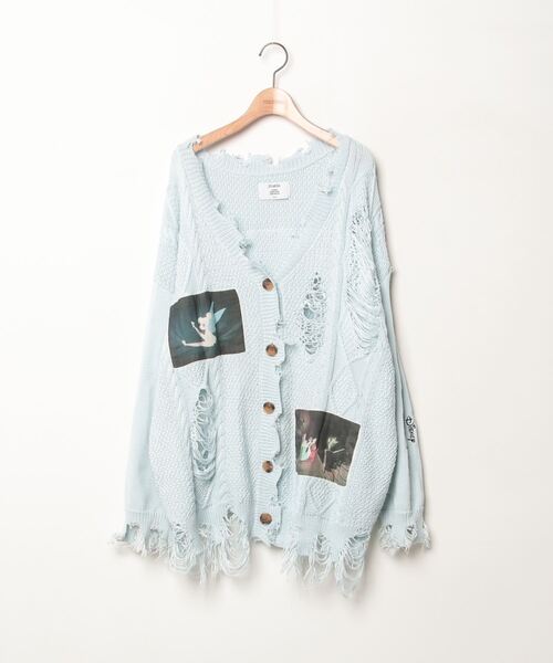 「jouetie」 ニットカーディガン MEDIUM ブルー レディース