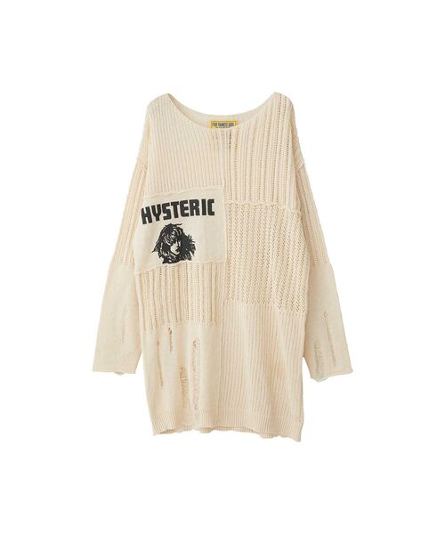 「HYSTERIC GLAMOUR」 長袖ニット FREE ベージュ レディース
