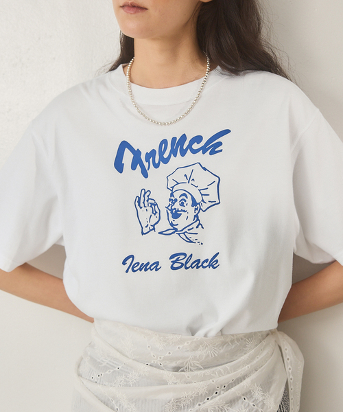 IENA BLACK フレンチクックTシャツ IENA｜BLACK フレンチクック Tシャツ | Rakuten Fashion(楽天