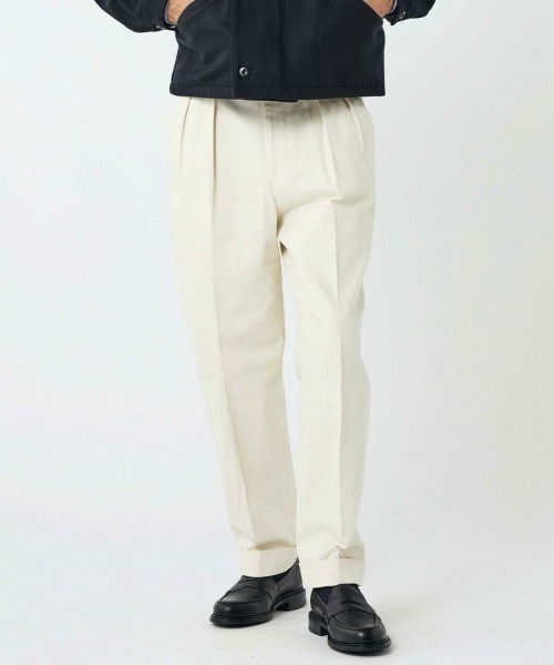 BRITISH MADE オフィサーパンツ/ポーツマス　オフホワイト M BRITISH MADE パンツ オフィサーパンツ/ポーツマス(コットンドリル