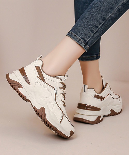 Lace Ladies（レースレディース） スニーカー ダブル ストラップ 配色