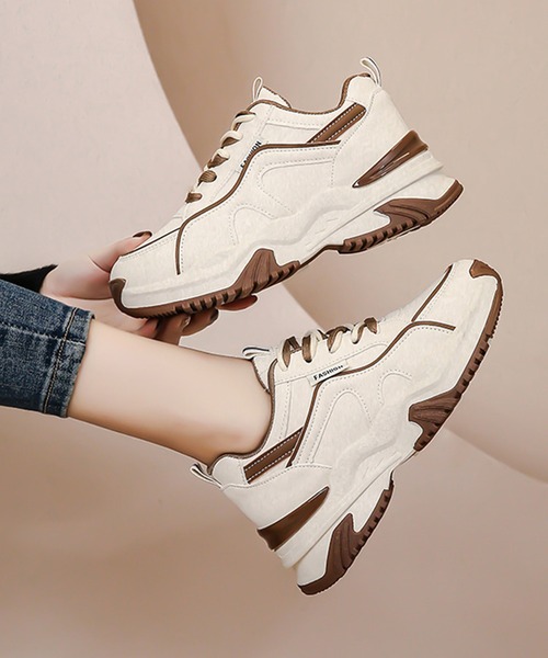 Lace Ladies（レースレディース） スニーカー ダブル ストラップ 配色