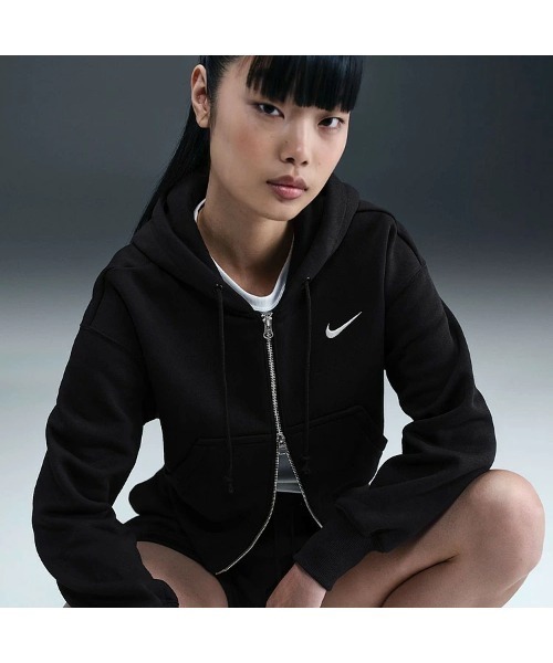 新品　BRIEFING ブラックパーカー XS NIKE パーカー 「NIKEアパレル」ASWNSWPHNXFLCCROPFZHDY