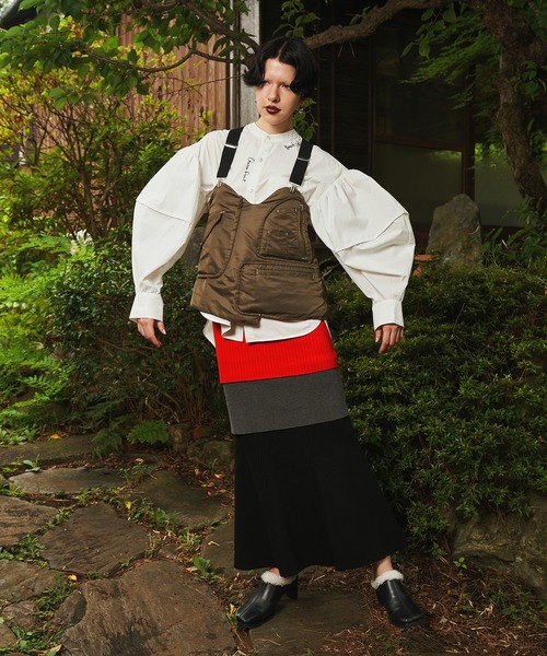 ommo スカート OMMO スカート LAYERED KNIT SK : ZOZOTOWN Yahoo!店 - 通販
