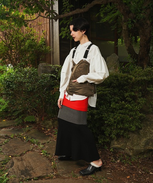 OMMO（オーエムエムオー） スカート LAYERED KNIT SK : ZOZOTOWN Yahoo
