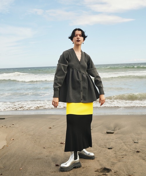 OMMO（オーエムエムオー） スカート LAYERED KNIT SK : ZOZOTOWN Yahoo