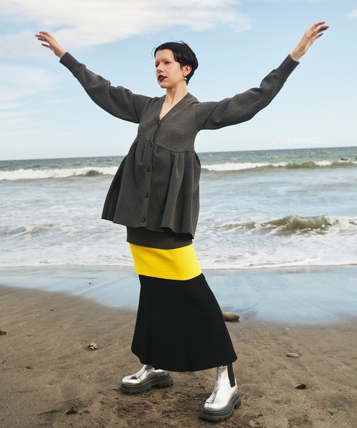 OMMO（オーエムエムオー） スカート LAYERED KNIT SK : ZOZOTOWN Yahoo