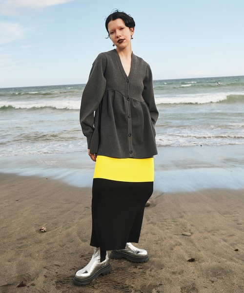 OMMO（オーエムエムオー） スカート LAYERED KNIT SK : ZOZOTOWN Yahoo