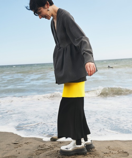 OMMO（オーエムエムオー） スカート LAYERED KNIT SK : ZOZOTOWN Yahoo