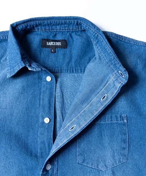 シャツ 「6.5oz ライトデニムシャツ」 メンズ レディース : ZOZOTOWN