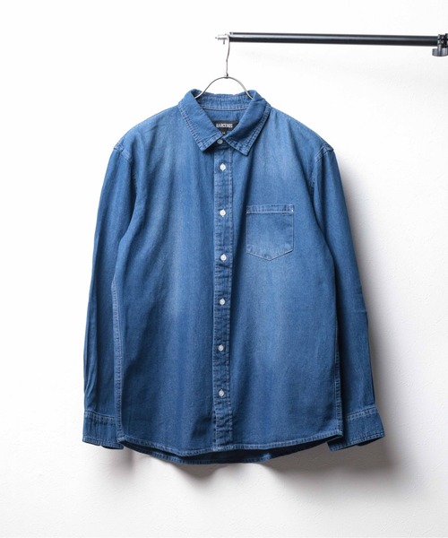 シャツ 「6.5oz ライトデニムシャツ」 メンズ レディース : ZOZOTOWN