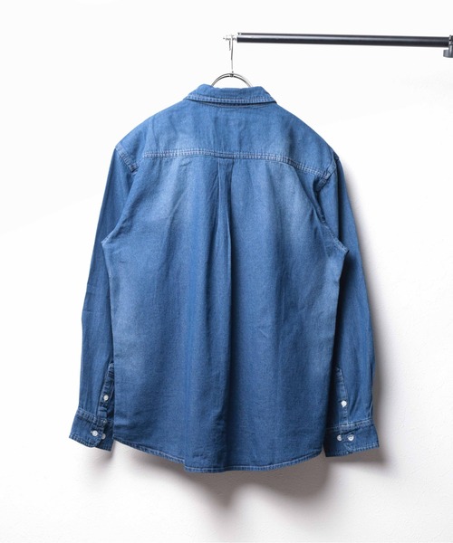 シャツ 「6.5oz ライトデニムシャツ」 メンズ レディース : ZOZOTOWN