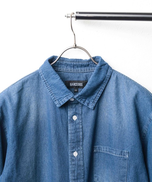 シャツ 「6.5oz ライトデニムシャツ」 メンズ レディース : ZOZOTOWN